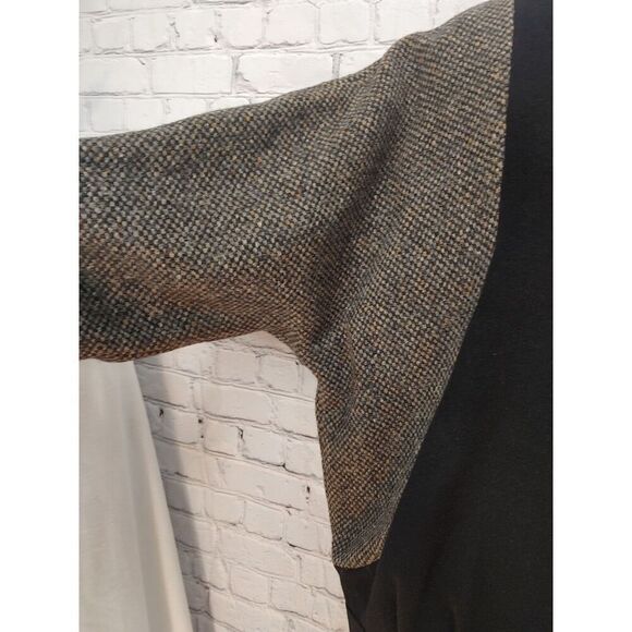George David Fashions VINTAGE Women's Size Medium Black/Brown Tweed Zip Jacket - Picture 10 of 12